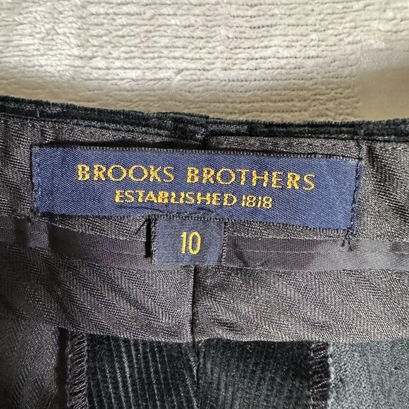 Brooks Brothers Pants Women Size 10 Corduroy High Rise Slash Pockets W28 L29 EUC - Picture 7 of 9